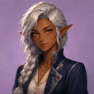 Fantasy illustration OC art style example